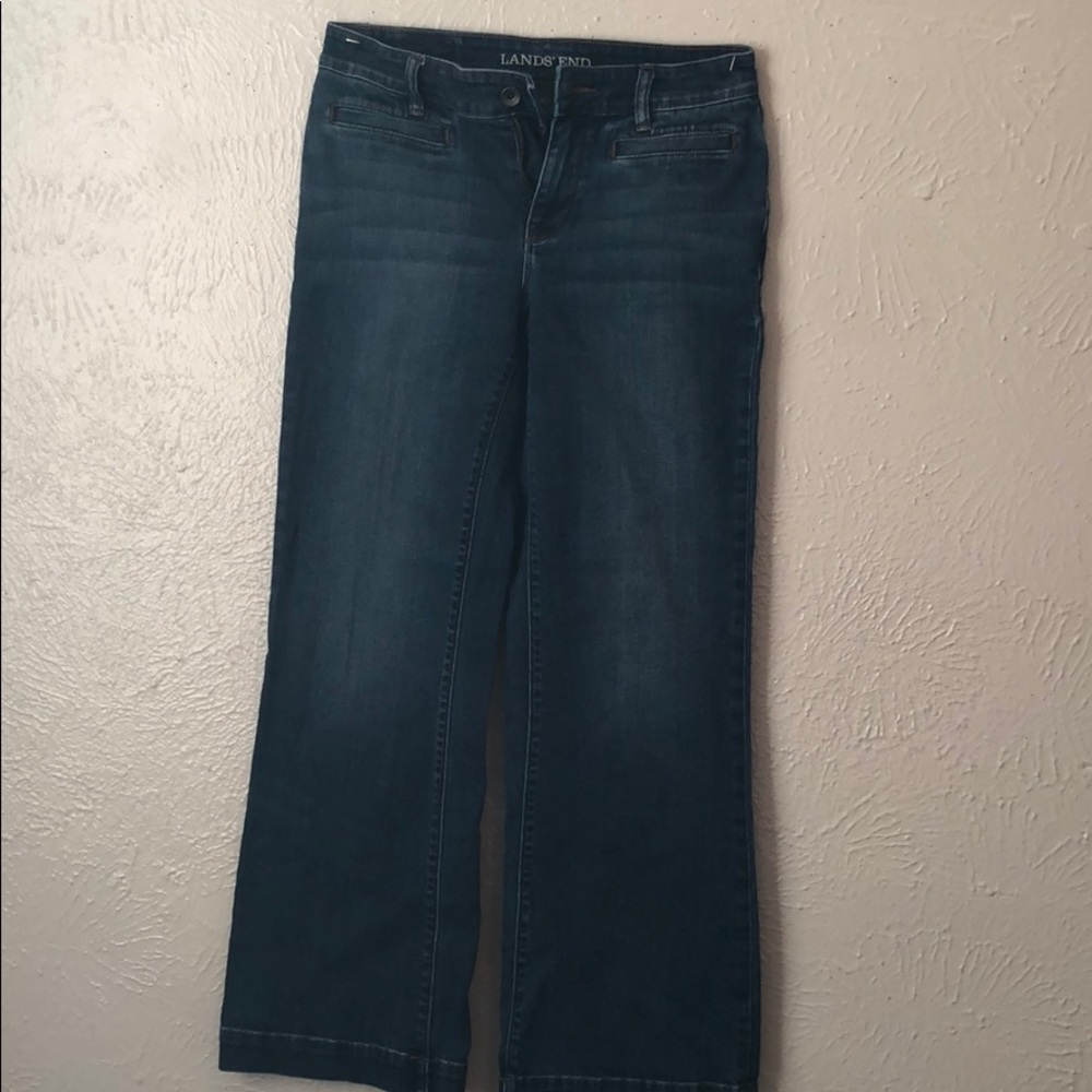 Lands end boot cut jeans